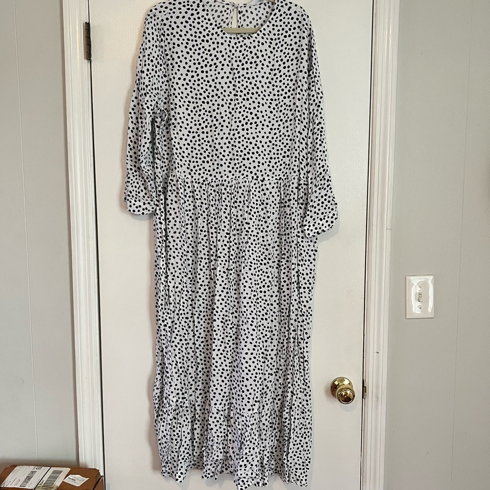 NWOT Polka Dot Maxi Dress | XL